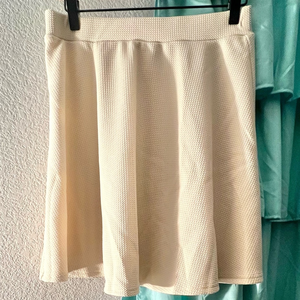 SHEIN apricot flare skirt